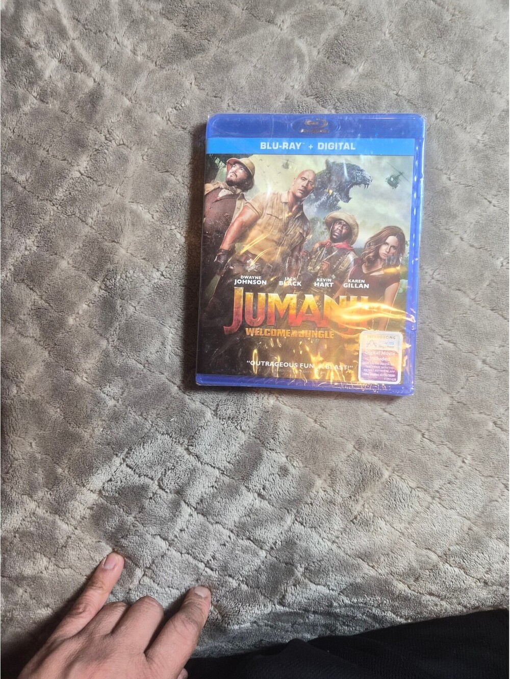 Brand New!! Jumanji-Welcome to the Jungle 2017 Bluray